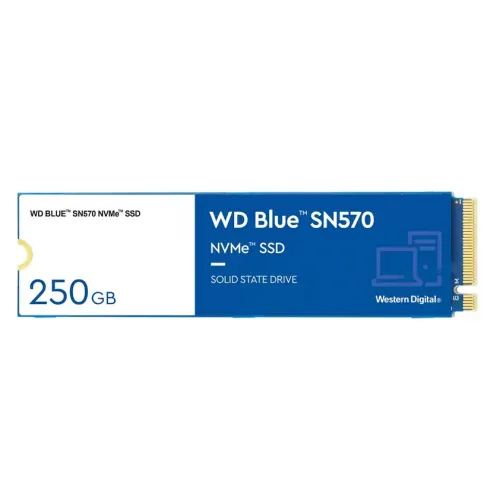 250GB WD BLUE SN570 M.2 NVMe 3300/1200MB/s WDS250G3B0C SSD 250GB WD BLUE SN570 M.2 NVMe 3300/1200MB/s WDS250G3B0C SSD