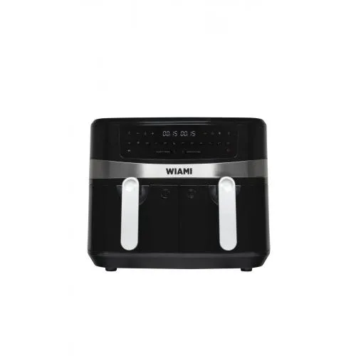 Wiami Air Fryer 9 Litre Siyah Çift Sepetli Akıllı Fritöz Wiami Air Fryer 9 Litre Siyah Çift Sepetli Akıllı Fritöz