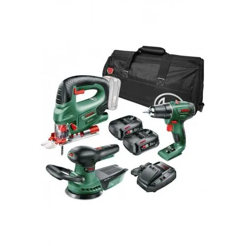 PSR 1800 Li-2 + PST 18 LI + AdvancedOrbit 18V + 2x Akku (2.5 Ah) Şarj cihazı AL 1830 CV ve Ale PSR 1800 Li-2 + PST 18 LI + AdvancedOrbit 18V + 2x Akku (2.5 Ah) Şarj cihazı AL 1830 CV ve Ale